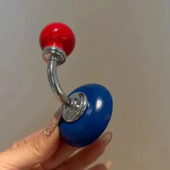 Tom Wohndeko-Magnetic Ceramic Wall Hooks – Retro Glossy Decorative Organizers