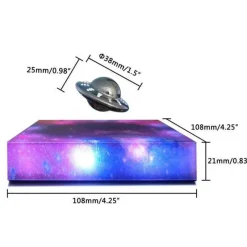 Timeless Touch Beleuchtung-Magnetisch schwebende LED-Raumschifflampe – rotierendes Nachtlicht-Dekor