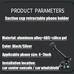 Wild u0026 Free Gear Autozubehör|Automobilindustrie-Magnetische Autotelefonhalterung - Armaturenbretthalterung mit langem Griff