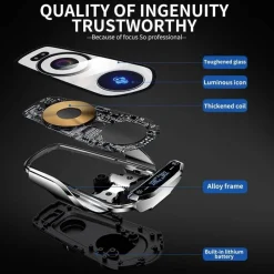 Wild u0026 Free Gear Automobilindustrie|Autozubehör-Magnetische kabellose Autotelefonhalterung - Automatische Ladehalterung