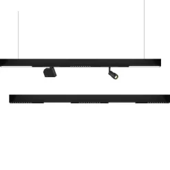 The Gilded Nest Beleuchtung-Magnetische Schienenbeleuchtung - Wandmontiertes schwarzes System