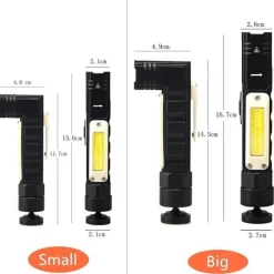 Wilderness Haven Outdoor-Artikel|Heimwerkzeuge-Magnetische wiederaufladbare Camping-Taschenlampe – verstellbares tragbares Außenlicht