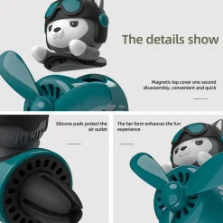 Wild u0026 Free Gear Autopflege|Autozubehör-Magnetischer Auto-Lufterfrischer – Pilotentier-Design