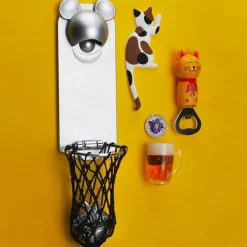 Timeless Touch Küche & Esszimmer-Magnetischer Basketball-Flaschenöffner für den Kühlschrank