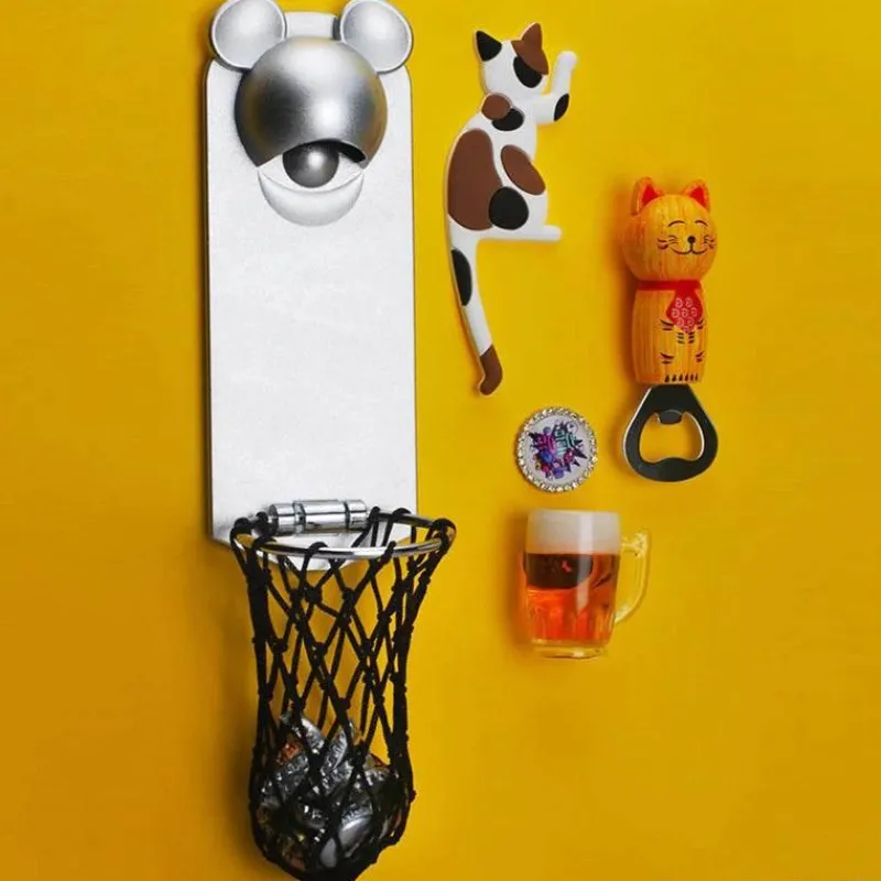Timeless Touch Küche & Esszimmer-Magnetischer Basketball-Flaschenöffner für den Kühlschrank