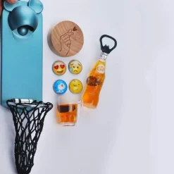 Timeless Touch Küche & Esszimmer-Magnetischer Basketball-Flaschenöffner für den Kühlschrank