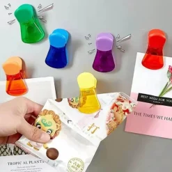 Space Savvy Küche & Esszimmer-Magnetischer Lebensmittelverschluss-Clip – wiederverwendbarer Beutelclip für Frische