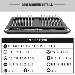 Roam Ready Heimwerkzeuge|Outdoor & Garten-Magnetischer, rutschfester Schraubendrehersatz – langlebiges, griffiges Werkzeugset