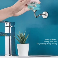 The Blissful Bath Badezimmer-Magnetischer Seifenhalter – Wandmontierter Badezimmer-Organizer