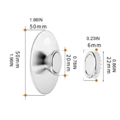 The Blissful Bath Badezimmer-Magnetischer Seifenhalter – Wandmontierter Badezimmer-Organizer