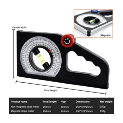 Roam Ready Heimwerkzeuge|Outdoor & Garten-Magnetischer Winkelmesser - Multifunktionaler Winkelmesser