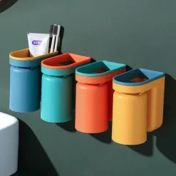 The Blissful Bath Badezimmer-Magnetischer Zahnbürstenhalter – Badezimmer-Organizer zur Wandmontage