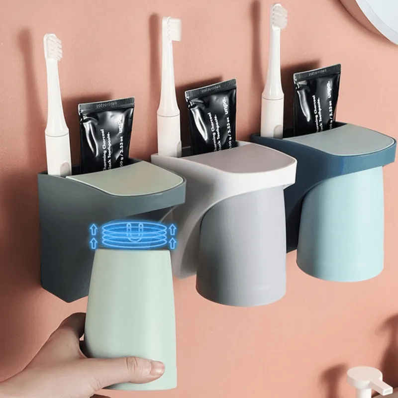 The Blissful Bath Badezimmer-Magnetischer Zahnbürstenhalter – Aufbewahrungslösung für das Badezimmer