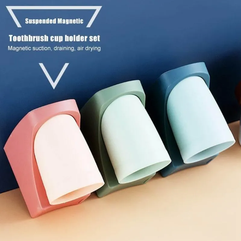 The Blissful Bath Badezimmer-Magnetischer Zahnbürstenhalter – Aufbewahrungslösung für das Badezimmer