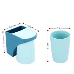 The Blissful Bath Badezimmer-Magnetischer Zahnbürstenhalter – Aufbewahrungslösung für das Badezimmer