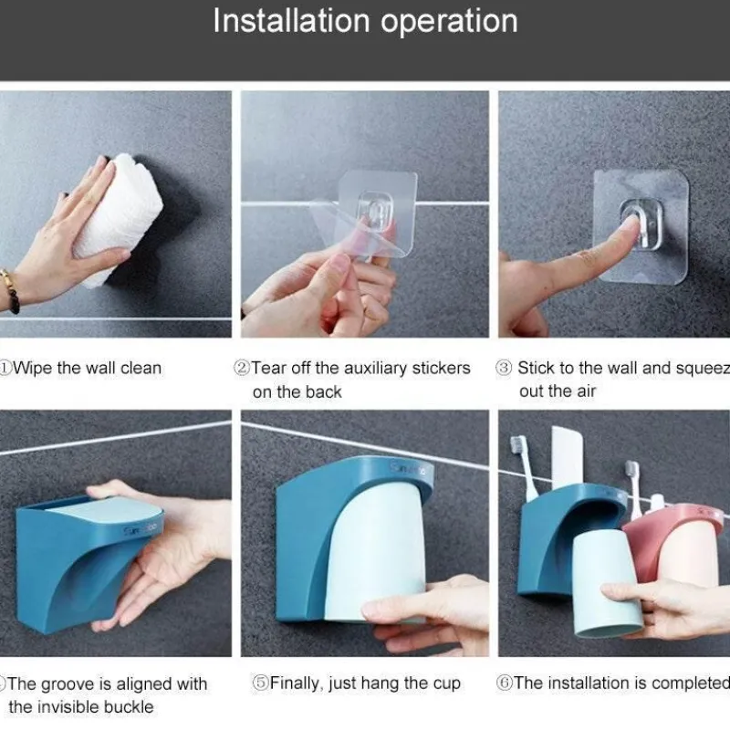 The Blissful Bath Badezimmer-Magnetischer Zahnbürstenhalter – Aufbewahrungslösung für das Badezimmer