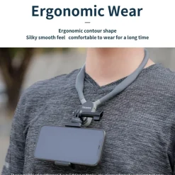 The Outdoor Vault Camping Im Freien|Outdoor-Gadgets-Magnetisches, am Hals montiertes Action-Kamera-Zubehör – Silikonhalterung