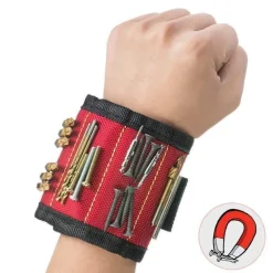 Cozy Living Heimwerkzeuge-Magnetisches Armband – 3 Reihen zur Aufbewahrung von Befestigungselementen und Kleinteilen