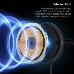 Wild u0026 Free Gear Autozubehör|Automobilindustrie-Magnetisches kabelloses Autoladegerät - 2-in-1-Telefonständerhalter