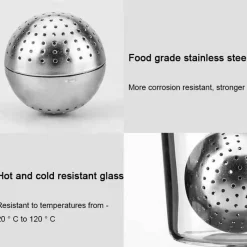 The Cozy Mug Küche & Esszimmer-Magnetisches Tee-Ei - Iron Ball Brew Tool