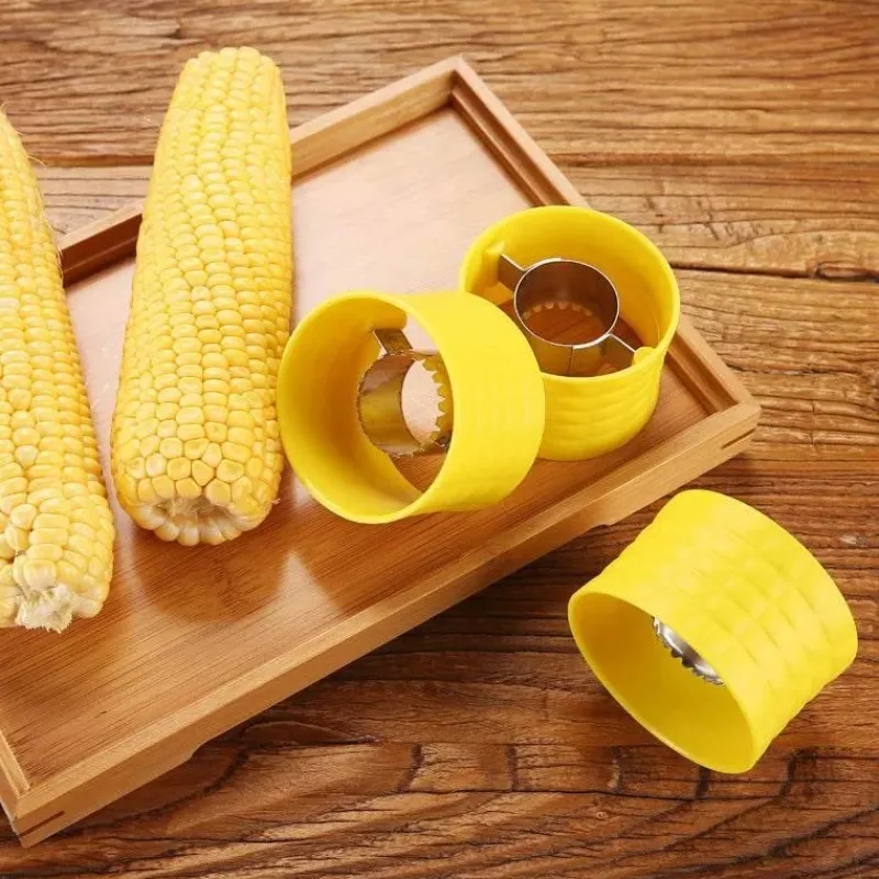 Tom Küche & Esszimmer-Maisschälwerkzeug – Müheloses Entfernen und Schneiden von Maiskörnern