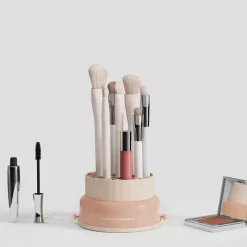 PureGlow Frauenpflege|Körperpflege-Make-up-Pinsel-Organizer – leicht zu reinigende Aufbewahrungsbox