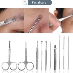 PureGlow Männerpflege|Frauenpflege-Maniküre-Set aus Edelstahl – Leicht zu tragendes All-in-One-Nagelpflegeset