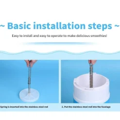 Deco Küche & Esszimmer-Manueller Eiscrusher – Tragbarer, einfacher Eisbereiter