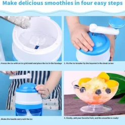 Deco Küche & Esszimmer-Manueller Eiscrusher – Tragbarer, einfacher Eisbereiter