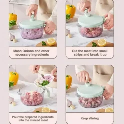 The Culinary Kit Küche & Esszimmer-Manueller Gemüseschneider – Tragbarer Schneider für frisches Gemüse