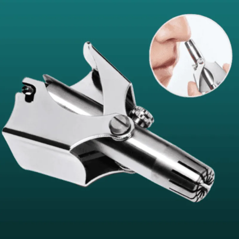 PureGlow Männerpflege|Frauenpflege-Manueller Nasenhaarschneider aus Edelstahl – Pflegewerkzeug