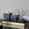Aqua Essence Badezimmer-Marble Bathroom Accessories Set - Elegant Home Decor