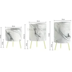 Timeless Vessels Wohndeko-Marmor-Blumenvase - Minimalistisches nordisches Wohndekor