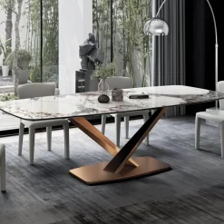 The Lounge Loft Möbel-Marmor-Esstisch – Elegantes Josiane-Design für moderne Wohnungen