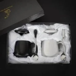 The Cozy Mug Küche & Esszimmer-Marmor-Kaffeetassen-Set – Elegante Keramiktassen-Kollektion