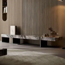 The Lounge Loft Möbel-Marmor-TV-Ständer – Elegante Wohnzimmermöbel