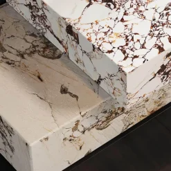 The Lounge Loft Möbel-Marmor-TV-Ständer - Modernes Berenger Entertainment Center