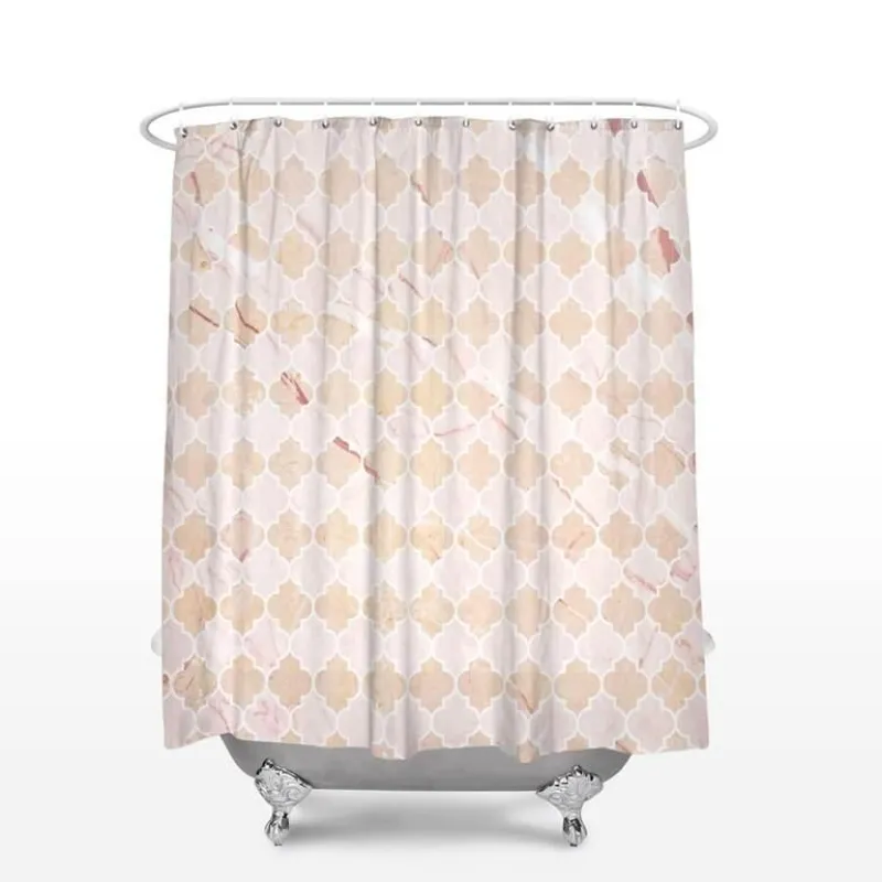 Aqua Essence Badezimmer-Marokkanischer Palast Duschvorhang - Schickes Badezimmerdekor