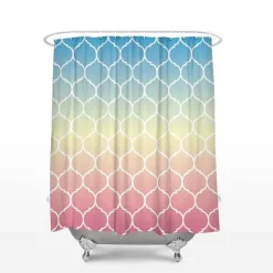 Aqua Essence Badezimmer-Marokkanischer Palast Duschvorhang - Schickes Badezimmerdekor