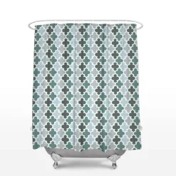 Aqua Essence Badezimmer-Marokkanischer Palast Duschvorhang - Schickes Badezimmerdekor