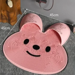 The Blissful Bath Badezimmer-Massage Rabbit Bath Mat - Soft Relaxing Floor Mat