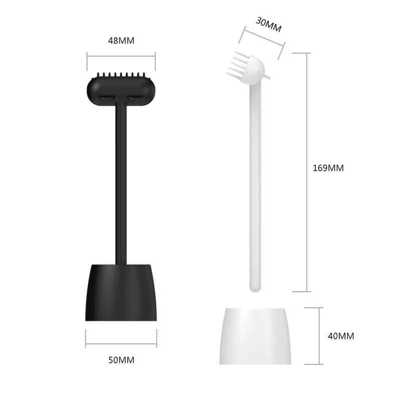 TailTrend Haustierspielzeug-Massagebürste zur Katzenpflege – Interaktives Haustierspielzeug mit Ständer