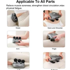 Tranquil Touch Massageprodukte|Gesundheits-Gadgets-Massagepistole mit sechs Köpfen zur Muskelentspannung