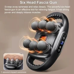 Tranquil Touch Massageprodukte|Gesundheits-Gadgets-Massagepistole mit sechs Köpfen zur Muskelentspannung