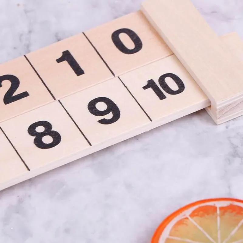 The Decor Haven Babyspielzeug-Mathe-Spielzeug aus Holz – Kreatives Lernwerkzeug für Kinder