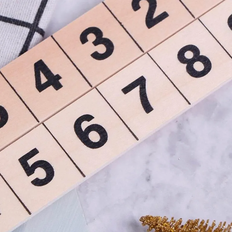 The Decor Haven Babyspielzeug-Mathe-Spielzeug aus Holz – Kreatives Lernwerkzeug für Kinder