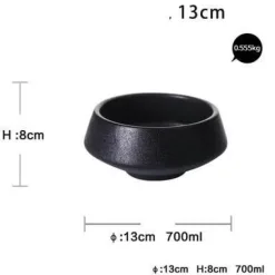 The Culinary Kit Küche & Esszimmer-Mattschwarze Snackschale – Modernes, elegantes Serviergericht