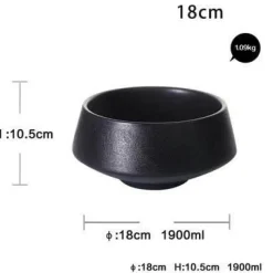 The Culinary Kit Küche & Esszimmer-Mattschwarze Snackschale – Modernes, elegantes Serviergericht