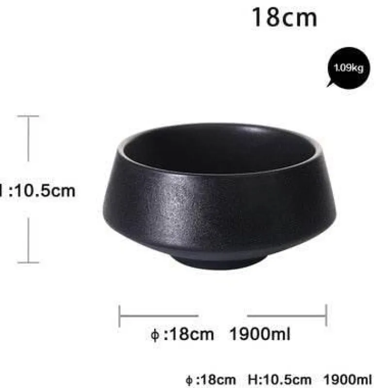 The Culinary Kit Küche & Esszimmer-Mattschwarze Snackschale – Modernes, elegantes Serviergericht