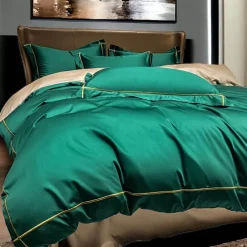 Cozy Haven Bettzeug-Mauvefarbenes Bettlakenset aus ägyptischer Baumwolle – Luxuriöse Bettwäsche